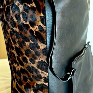 All Saints Kim North South Leather Tote